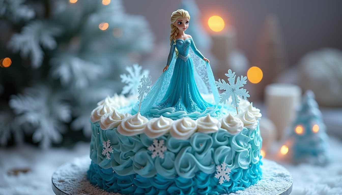 Elsa cake design for any Frozen-themed